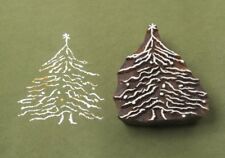 Christmas Tree Wooden Block Stamp textile blocks wooden blocks woods blocks bloc for sale  Shipping to South Africa