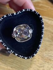 Anillo de cristal de cuarzo ahumado Brighton Venus Rising Swarovski talla 8 pre-amado segunda mano  Embacar hacia Argentina