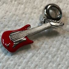 Pingente base de música guitarra vermelha pendurado, autêntico prata esterlina 925 comprar usado  Enviando para Brazil