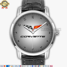 Reloj de pulsera analógico para hombre Chevrolet Corvette C6 C7 C8 logotipo CVT002, usado segunda mano  Embacar hacia Argentina