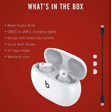 Used, New! - White - Beats Studio Buds - True Wireless Headphones W/ ANC for sale  Shipping to South Africa