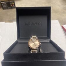 Relógio feminino Movado ouro rosa ousado quartzo suíço aço inoxidável 34 mm comprar usado  Enviando para Brazil