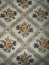 Antigo buquê floral treliça tecido tapeçaria estofado jacquard brocado 2,75+ jardas comprar usado  Enviando para Brazil