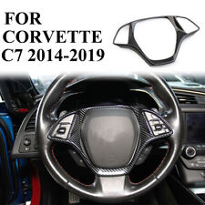 Tampa de acabamento de volante de controle central de fibra de carbono para Chevrolet Corvette C7 comprar usado  Enviando para Brazil