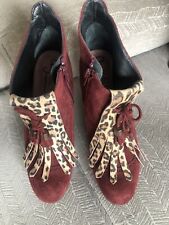 Plum ankle boots for sale  TORQUAY