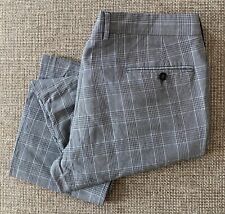 Usado, Auténticos pantalones chinos de lujo GUCCI grises a cuadros talla 52R segunda mano  Embacar hacia Argentina