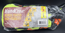 HandCrew Nitrile High Visibility Size L 4 Pair Gloves - NEW OPEN PACKAGE , used for sale  Las Vegas