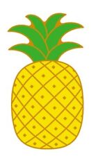 Pineapple pin badge. for sale  COALVILLE