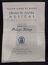 Usado, Programa Concerto Chicago Cordas Autografado 1962 comprar usado  Enviando para Brazil