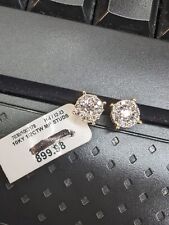 Used, $899 BIDDING @ $0.99 0.50ct ROUND NATURAL DIAMOND GOLD EARRINGS for sale  Shipping to South Africa