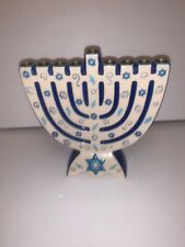 Porcelain MENORAH CHANNUKAH Hannukiyah Menora Jewish Festival Judaica Israel for sale  Shipping to South Africa