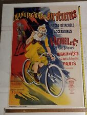 Póster original de bicicleta francesa vintage de A. Dutheiln. Medidas 27 x 40 segunda mano  Embacar hacia Argentina