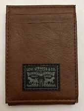 Carteira de couro marrom bolso frontal genuína Levi’s bom estado comprar usado  Enviando para Brazil