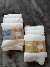 White cotton briefs for sale  LEICESTER