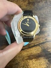 Relógio feminino J.B Champion pulseira de couro preto aço inoxidável tom dourado (WATCH6077) comprar usado  Enviando para Brazil
