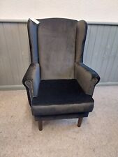 Wingback armchair black for sale  SCUNTHORPE