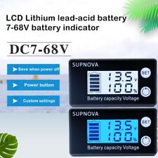 LCD Digital 12V Battery Capacity Status Display Indicator Monitor Meter segunda mano  Embacar hacia Mexico
