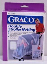 GRACO Double Stroller Netting (No. G50109) Mesh Cover Fits Side-by-Side & Tandem for sale  Shipping to Ireland