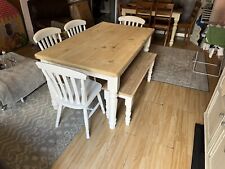 farmhouse table ,4 chairs and A bench for sale  Shipping to South Africa