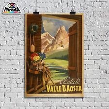 Poster vintage valle usato  Ivrea