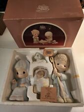 Vintage Precious Moments Nativity Set “O Come Let Us Adore Him” Xtra Lg 9" NIB, used for sale  Cleveland