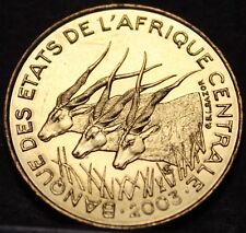 Central African States 5 Francs, 2003 Gem Unc~3 Giant Eland~Free Shipping, used for sale  Shipping to South Africa