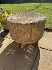 Circular wicker footstool for sale  BOGNOR REGIS