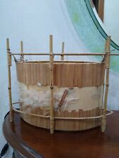 Usato, Lampada etnica bamboo Bambù Design Retro artigianale da tavolo Indonesia  usato  Roma