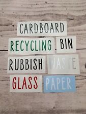 Etiquetas adesivas de vinil personalizadas para lixeira de cozinha reciclagem e lixo comprar usado  Enviando para Brazil