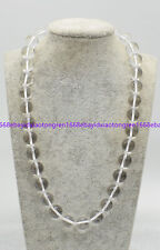 Used,  6/8/10/12mm Natural Clear Rock Crystal Quartz Round Gems Beaded Necklace 14-48' for sale  Shipping to South Africa