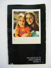 Película instantánea original de colección Polaroid SX-70 modelo 3 cámara terrestre - SOLO MANUAL segunda mano  Embacar hacia Argentina