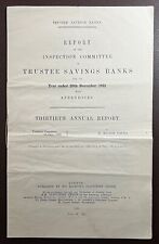 1921 Raport komisji inspekcyjnej powierniczej banków oszczędnościowych na sprzedaż  Wysyłka do Poland