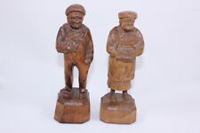 Caron Wood Scuptures - Old Man and Old Woman Set for sale  Canada