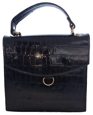 Usado, Bolsa de ombro feminina feita à mão, couro sintético, cor preta, tamanho: média comprar usado  Enviando para Brazil