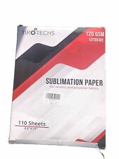 Usado, 110 folhas de papel de sublimação 8,5 x 11 para tecido de cerâmica e poliéster comprar usado  Enviando para Brazil