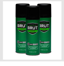 OW Brut Aerossol Antitranspirante + Desodorante 4 Oz cada Clássico *PACOTE COM 3* comprar usado  Enviando para Brazil