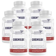 NATION HEALTH MD Cognilux, suplementos cerebrais para memória e foco com niacina x6 comprar usado  Enviando para Brazil