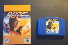 007 The World is Not Enough N64 Nintendo 64 W Manual, Sem Estojo comprar usado  Enviando para Brazil