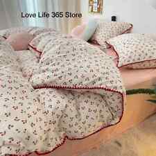 Conjunto de roupa de cama estilo minimalista conjunto de colcha decoração de lençol quarto menina comprar usado  Enviando para Brazil