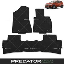 CONJUNTO COMPLETO DE TAPETES DE ASSOALHO DE CARRO DE BORRACHA PRETA DIANTEIROS TRASEIROS PARA HYUNDAI TUCSON TL 15-20 comprar usado  Enviando para Brazil