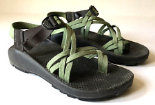CHACO ZX2 Womens 8 Classic Sandal Double Strap Toe GREEN Water Shoes Boat Kayak for sale  Shipping to South Africa