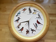 Reloj de pared para pájaros americano de 13" National Audubon Society llamadas para pájaros probado funcionando segunda mano  Embacar hacia Argentina
