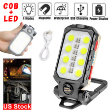 Linterna Luz de trabajo LED COB Magnética Lampara de Camping Recargable por USB segunda mano  Embacar hacia Argentina