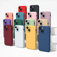 Case For iPhone 13 Pro Mini Max 11 12 XR X XS 7 8 SE Soft Silicon Phone Cover til salgs  Frakt til Norway