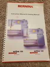 Used, Bernina Activa 130 140 Instruction Manual for sale  Ellicott City