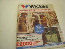 Vintage wickes catalogue for sale  MANCHESTER