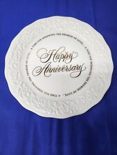 Happy anniversary plate for sale  Evansdale