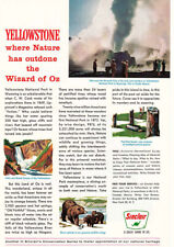 1963 Sinclair: Yellowstone, Castle Geyser, Wizard of Oz Vintage Print Ad for sale  Shipping to South Africa