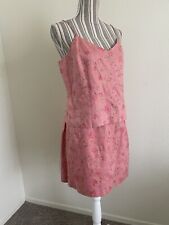 Coqueta de Colección Años 90 Talla 12 Lino Ann Taylor Set 2 Piezas Falda Top Sin Tanque Set Floral Rosa segunda mano  Embacar hacia Argentina