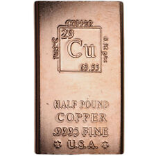 1/2 Pound Copper Bar - Elemental for sale  Shipping to South Africa